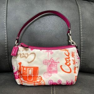 Coach Pink Horse And Carriage Purse.  Barely used from a smoke free home.